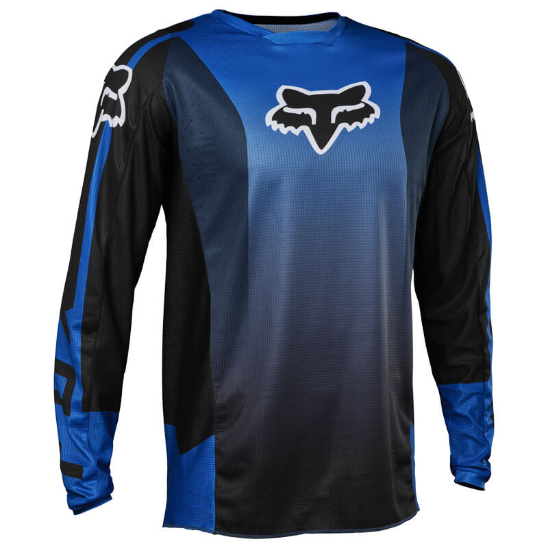 maillot fox 180 leed 2023 bleu mx