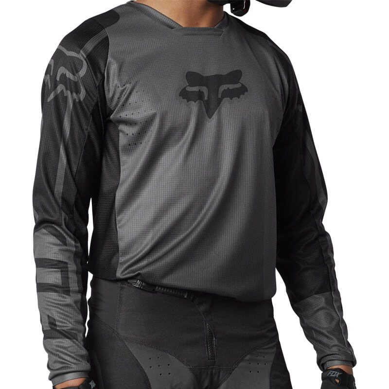 maillot fox 180 leed 2023 noir motocross