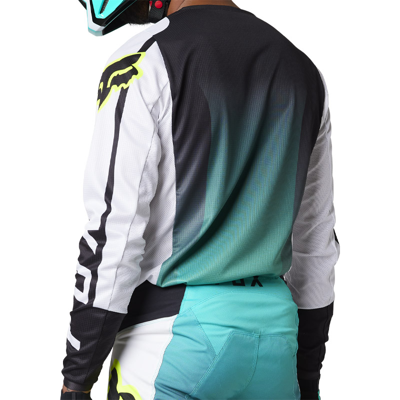 maillot fox 180 leed 2023 turquoise cross