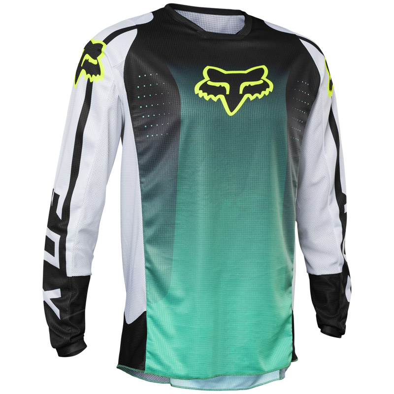 maillot fox 180 leed 2023 turquoise mx