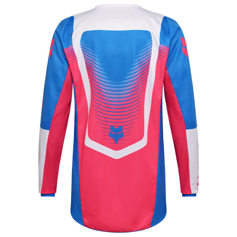maillot fox racing 180 collect bleu rose 2026 cross mx