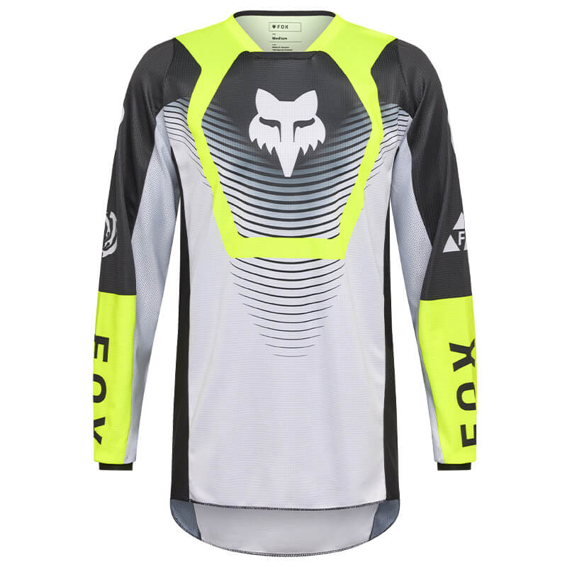 maillot fox racing 180 collect noir gris 2026