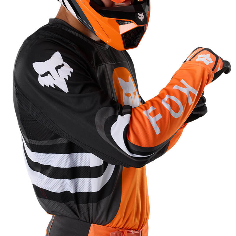 maillot fox racing 180 draft orange 27 sx