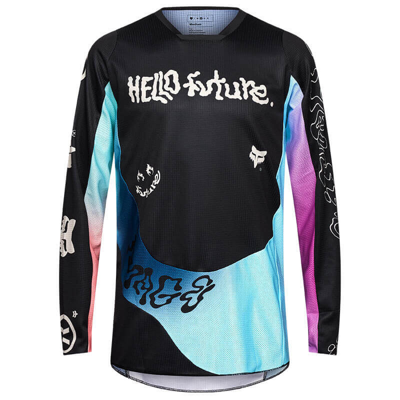 maillot fox racing 180 hello future noir 2025 mx
