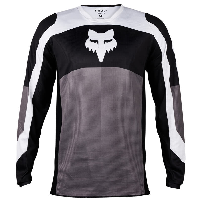 maillot fox racing 180 nitro blanc noir 2024