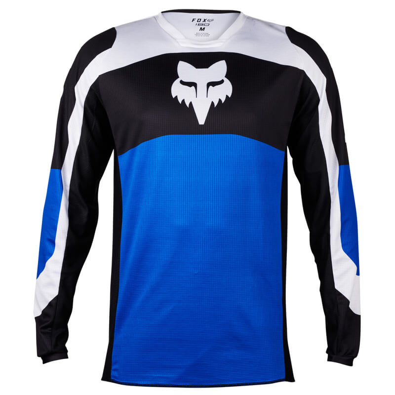 maillot fox racing 180 nitro bleu 2024