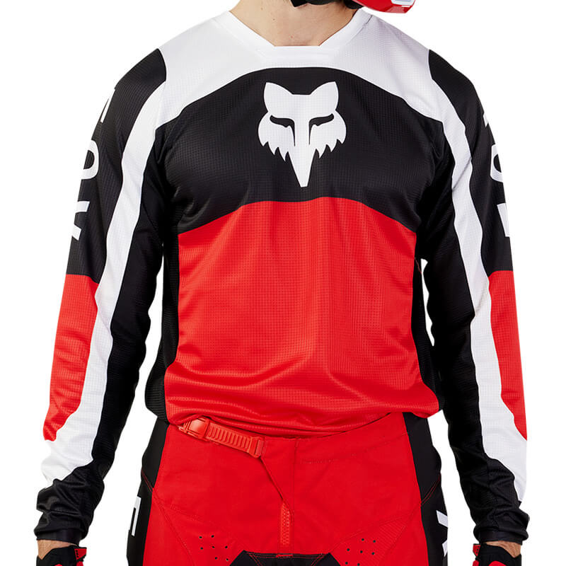 maillot fox racing 180 nitro rouge 2024 cross mx