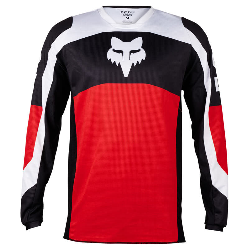 maillot fox racing 180 nitro rouge 2024