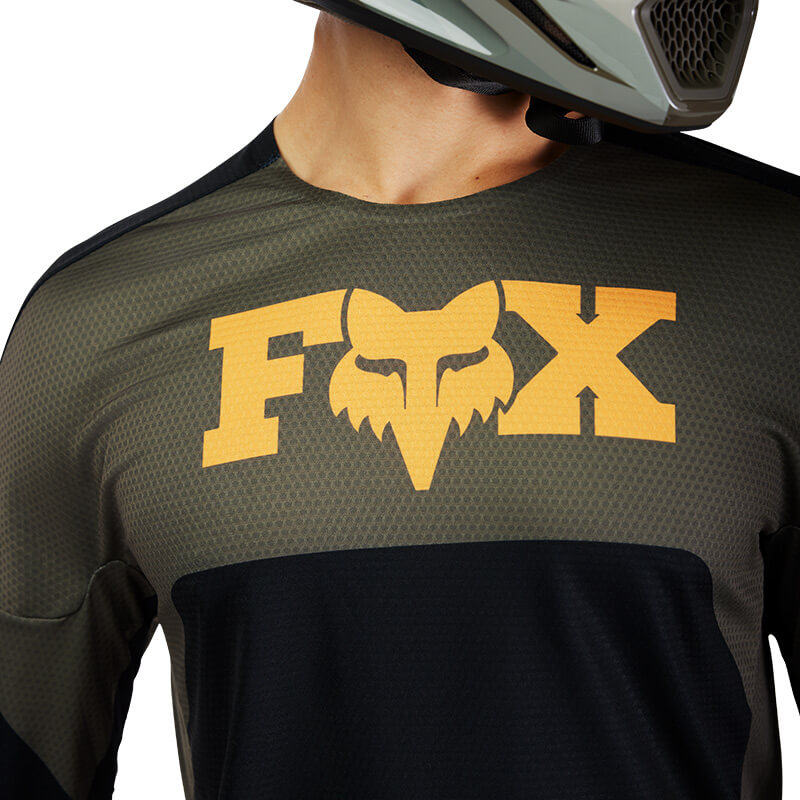 maillot fox racing 360 face marron noir 2025 motocross mx