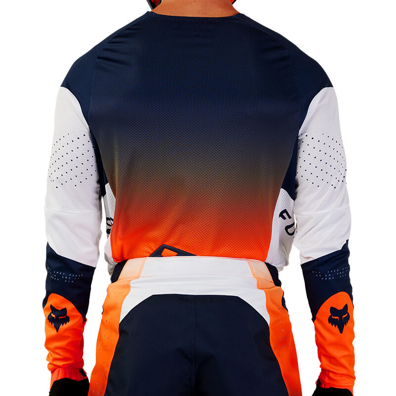 maillot fox racing 360 revise navy orange 2024 motocross mx