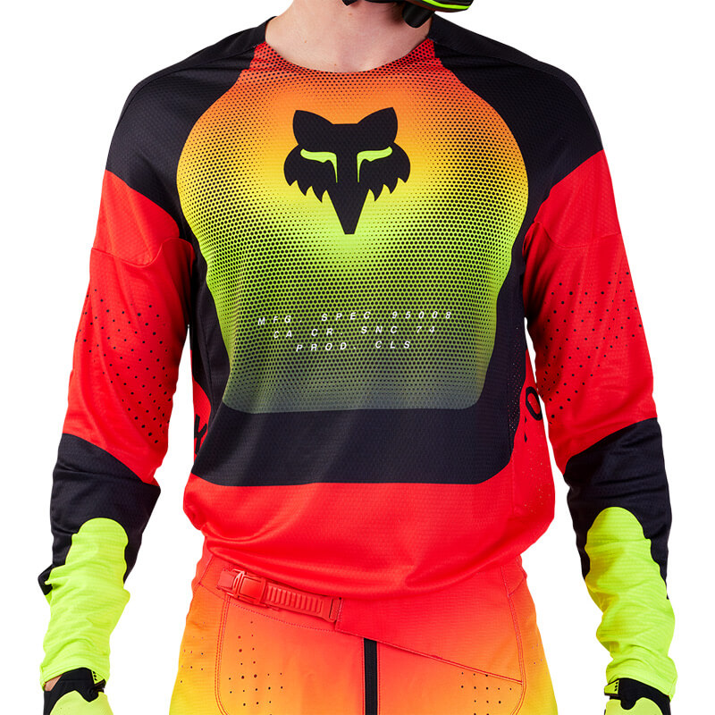 maillot fox racing 360 revise rouge 2024 cross mx
