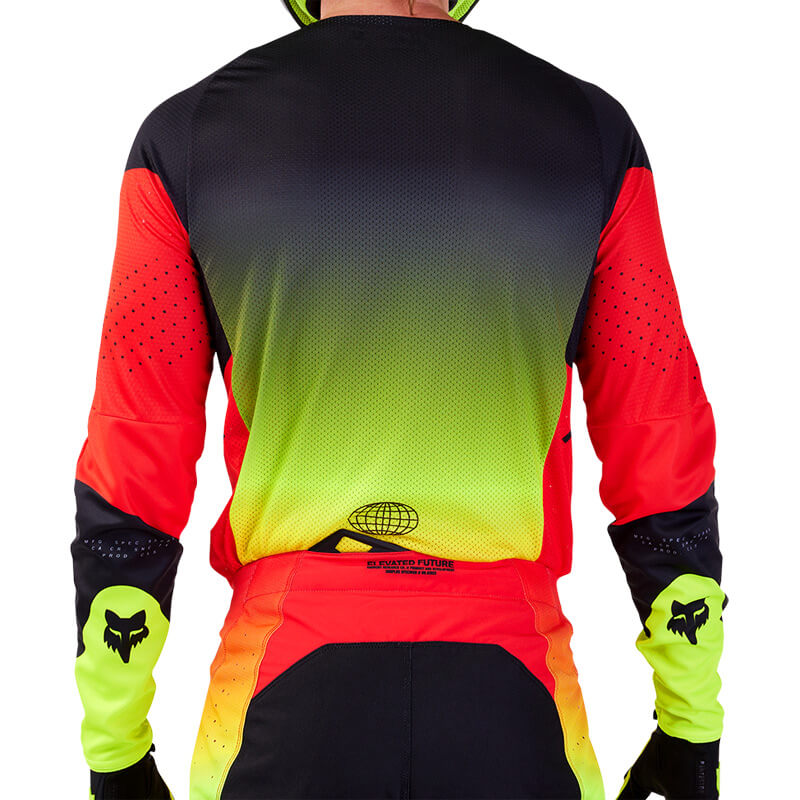 maillot fox racing 360 revise rouge 2024 enduro mx