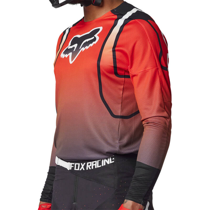 maillot fox racing 360 vizen 2023 rouge moto