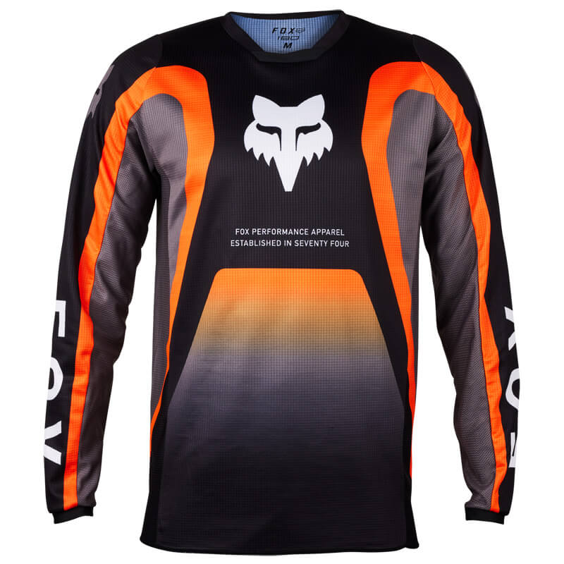 maillot fox racing ballast noir orange 2024