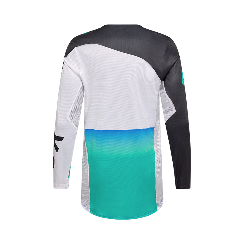 maillot fox racing cross flexair spire bleu dos
