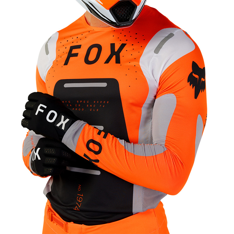 maillot fox racing flexair magnetic orange 2024 motocross mx