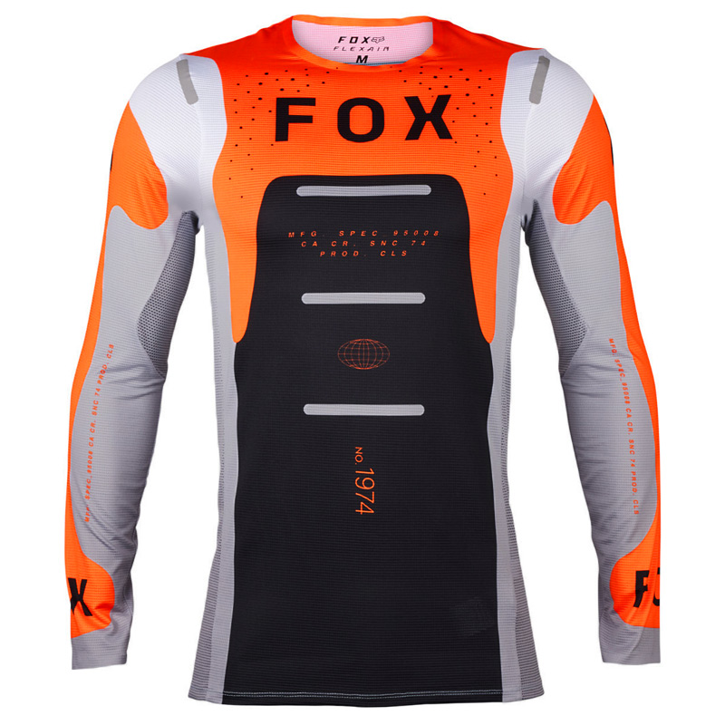 maillot fox racing flexair magnetic orange 2024 mx