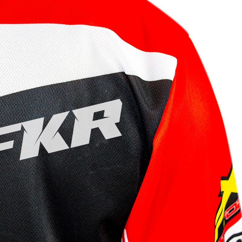 maillot fxmotors racing line rouge fkr 2