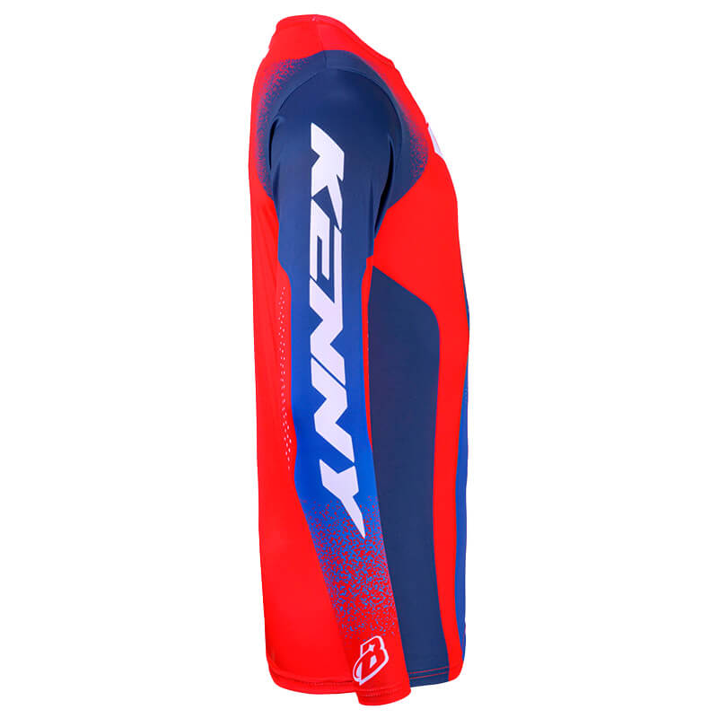 maillot kenny track blast rouge bleu 27 sx