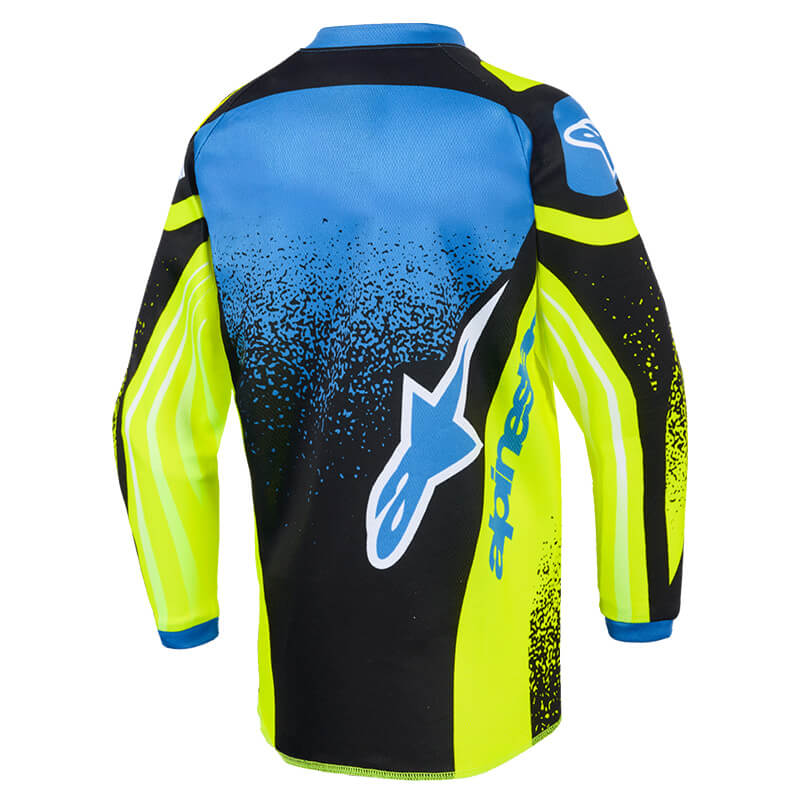 maillot kids alpinestars racer nomur jaune cross