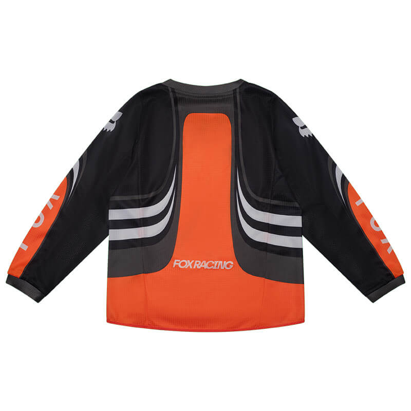 maillot kids fox racing 180 draft orange 27 mx