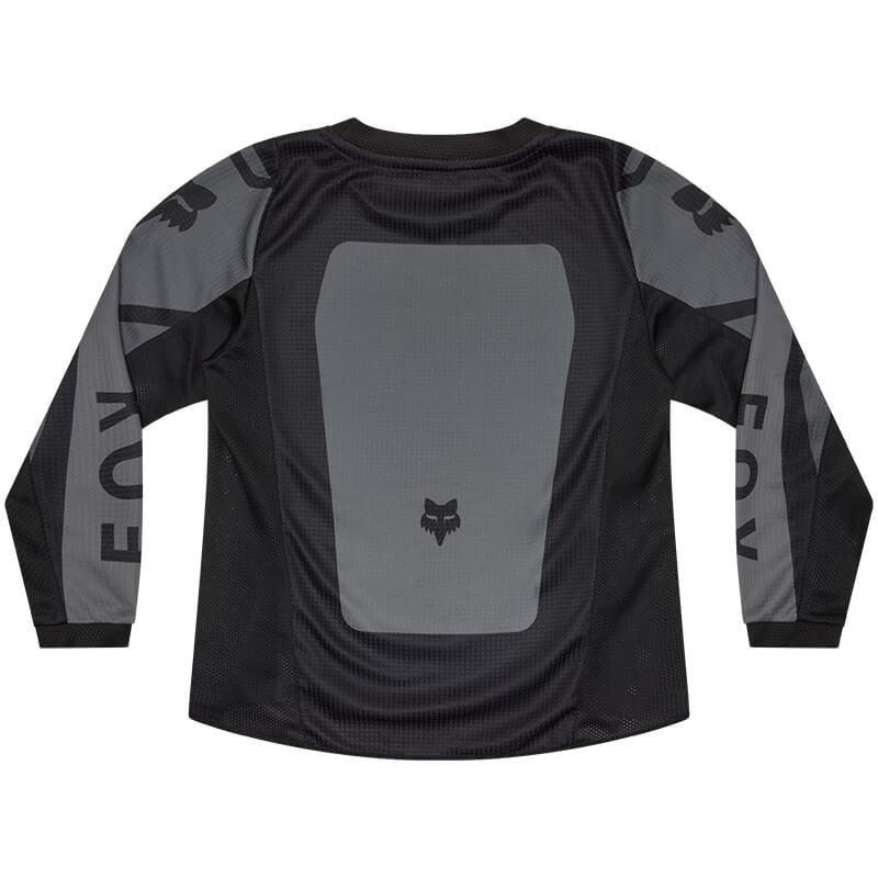 maillot kids fox racing 180 shield gris cross