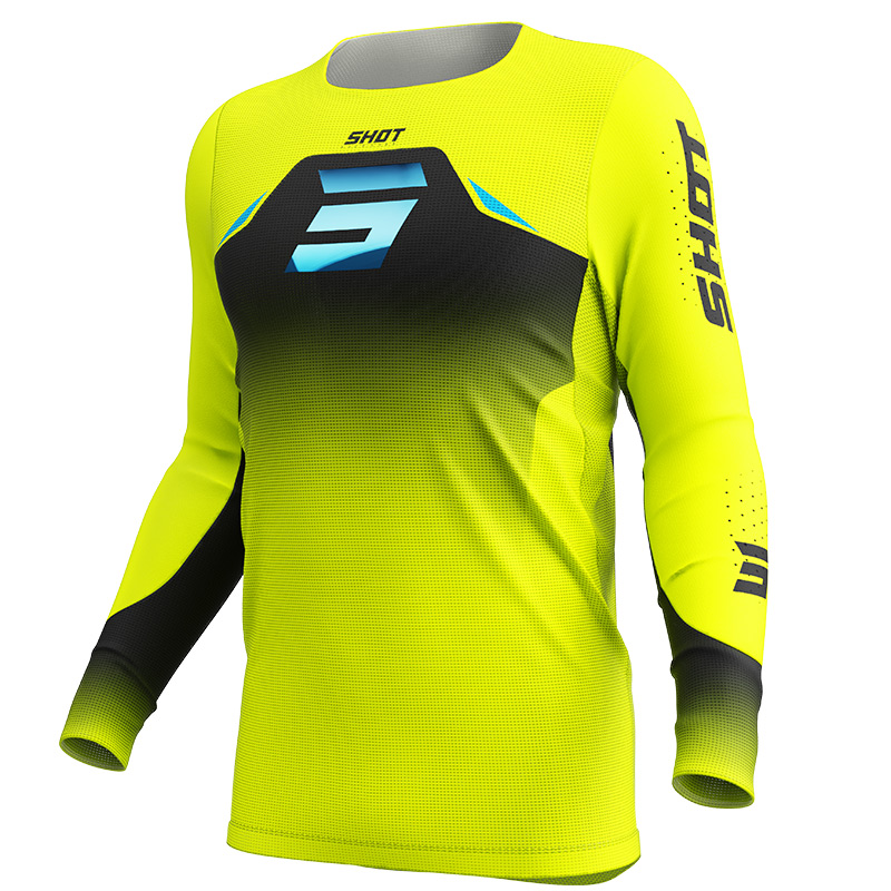 maillot shot aerolite phase jaune fluo