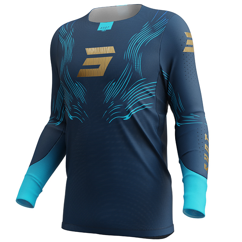 maillot shot aerolite volt bleu