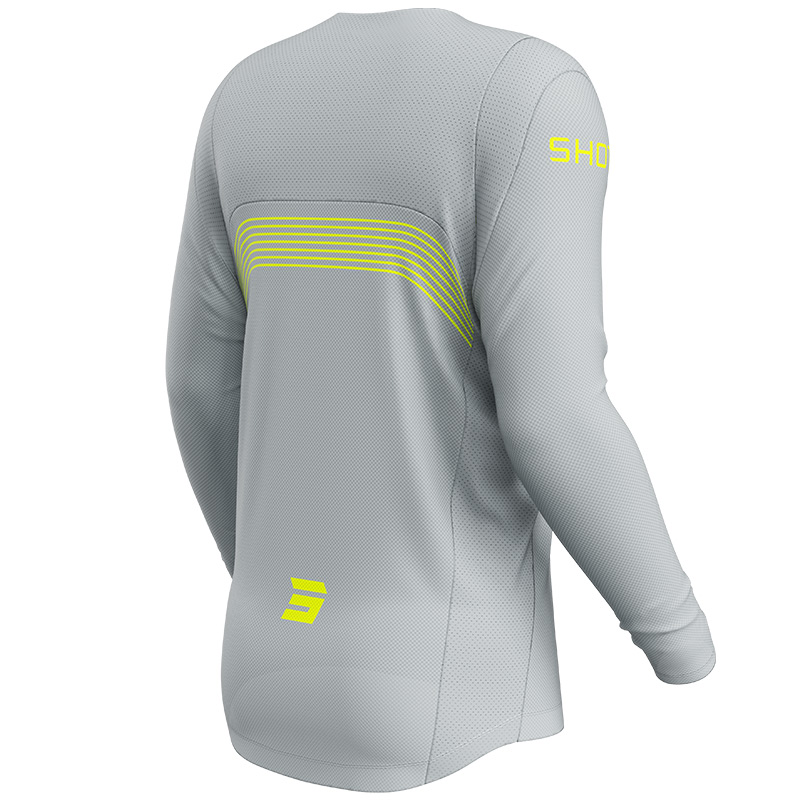 maillot shot contact kicker gris mx