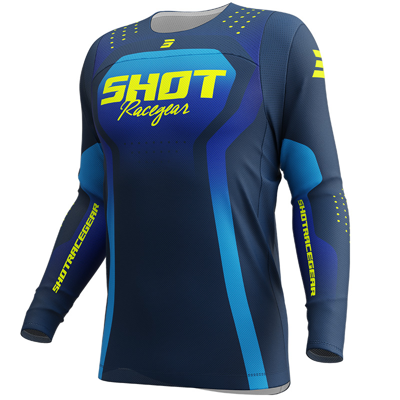 maillot shot contact stream bleu