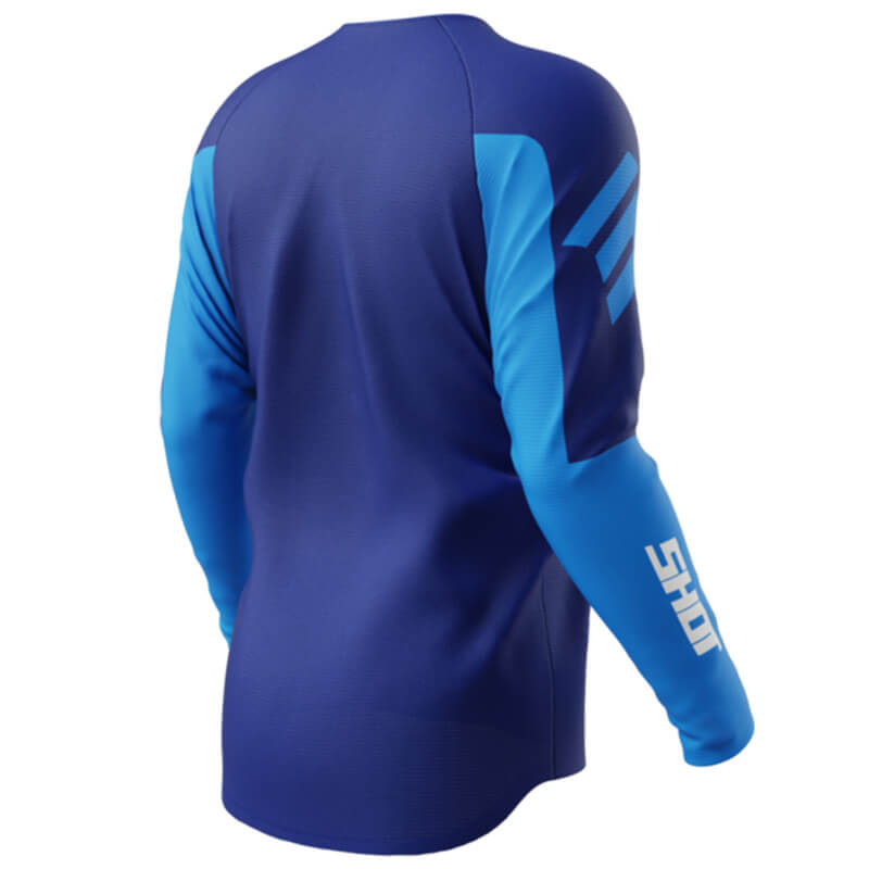 maillot shot draw private bleu cross
