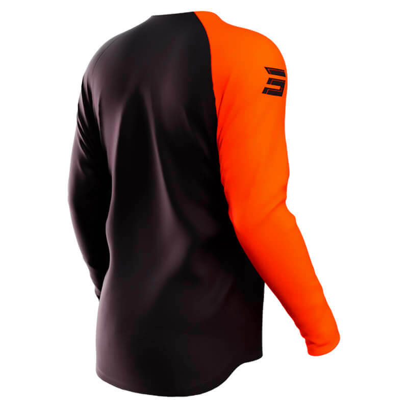 maillot shot raw squad 2024 orange motocross