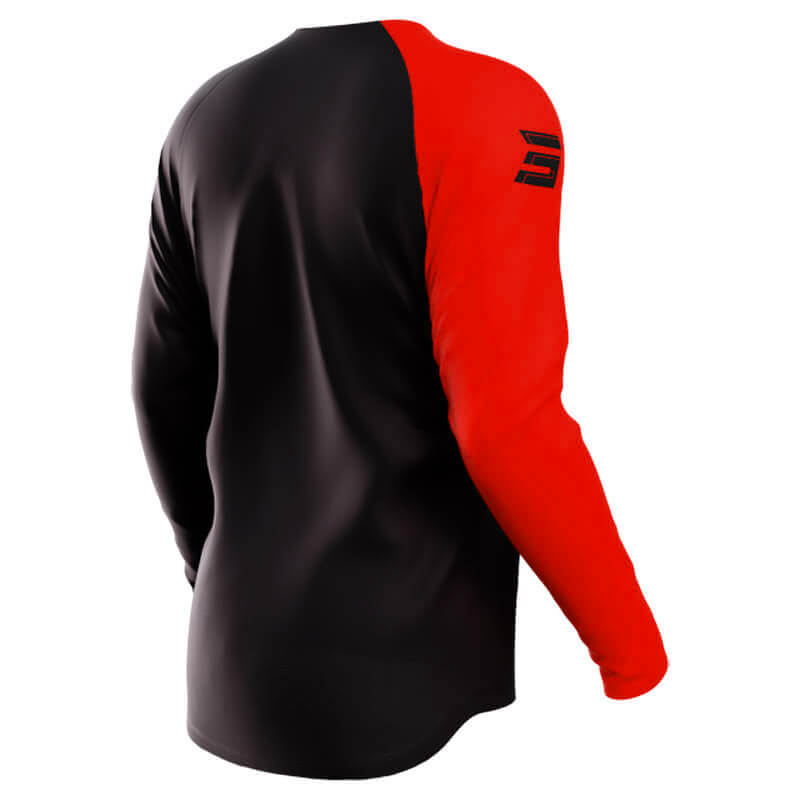 maillot shot raw squad 2024 rouge motocross