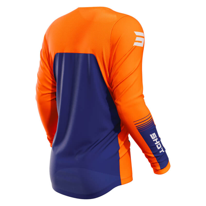 maillot shot tracer 2023 orange motocross