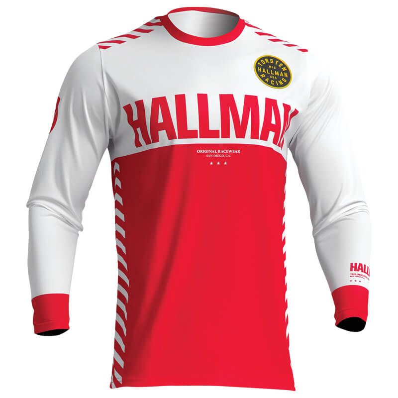 maillot thor hallman differ slice 2023 rouge mx