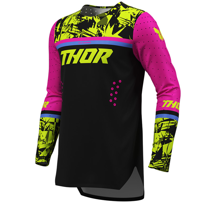 maillot thor mx 27 enfant sportmode punkd noir rose cross