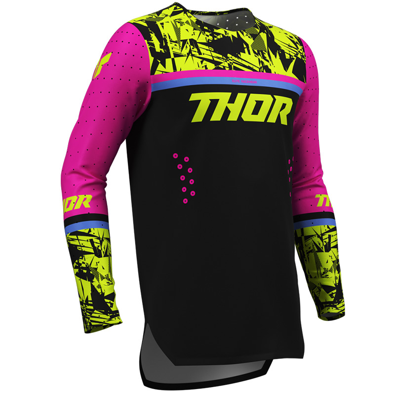 maillot thor mx 27 enfant sportmode punkd noir rose