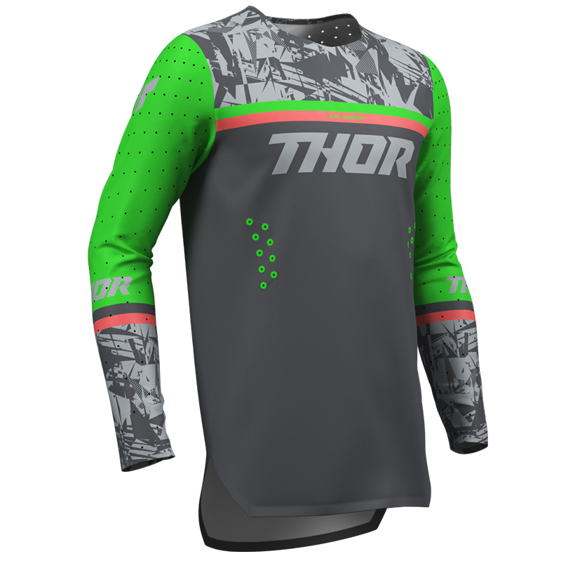 maillot thor mx 27 enfant sportmode punkd vert gris