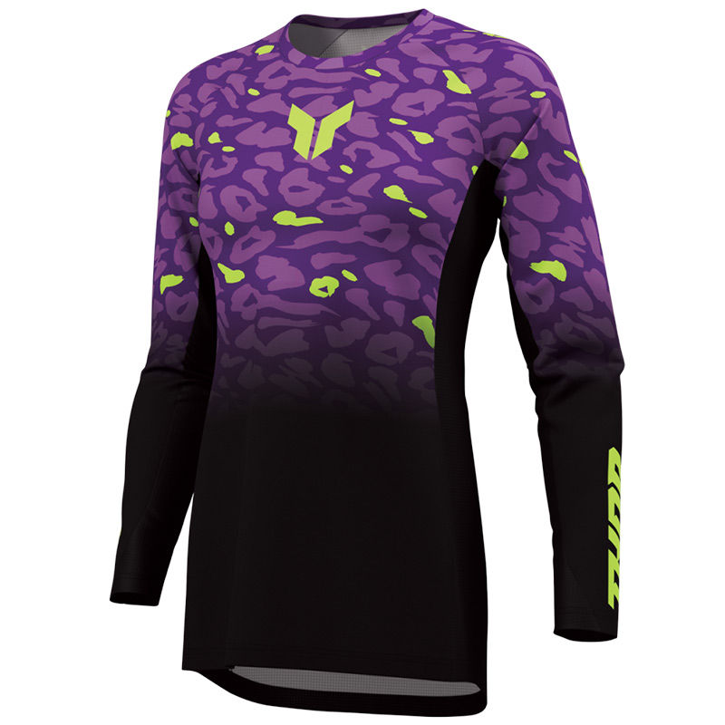 maillot thor mx 27 femme launchmode spotted noir violet mx