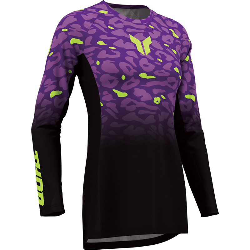maillot thor mx 27 femme launchmode spotted noir violet