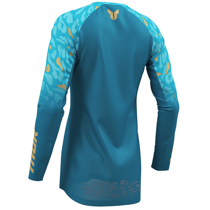 maillot thor mx 27 femme launchmode spotted turquoise cross