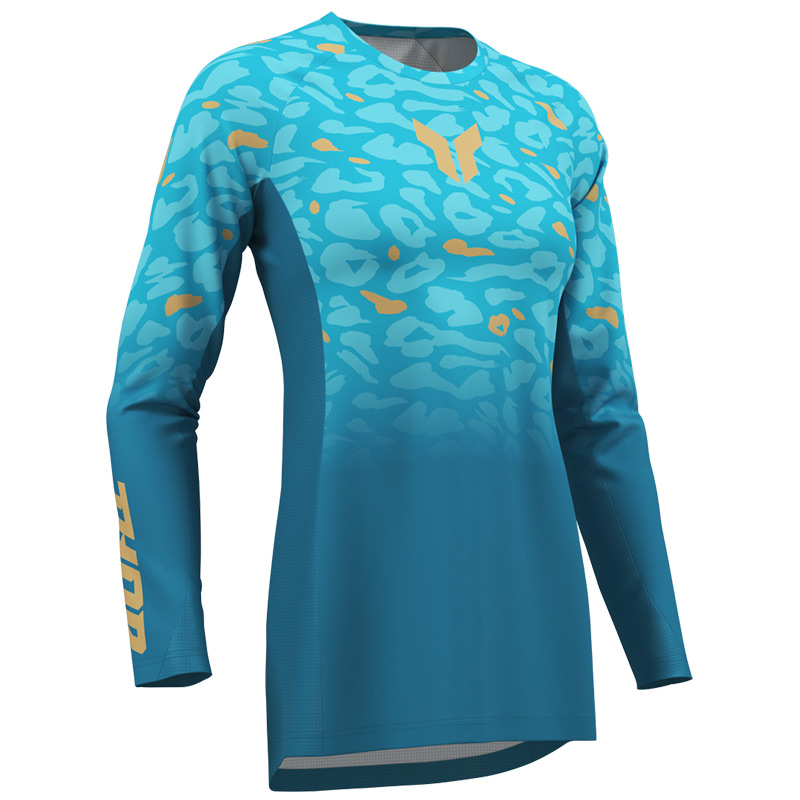 maillot thor mx 27 femme launchmode spotted turquoise