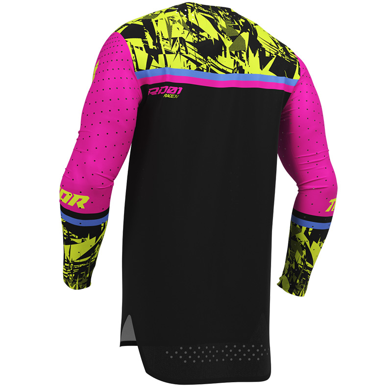 maillot thor mx 27 sportmode punkd noir rose moto