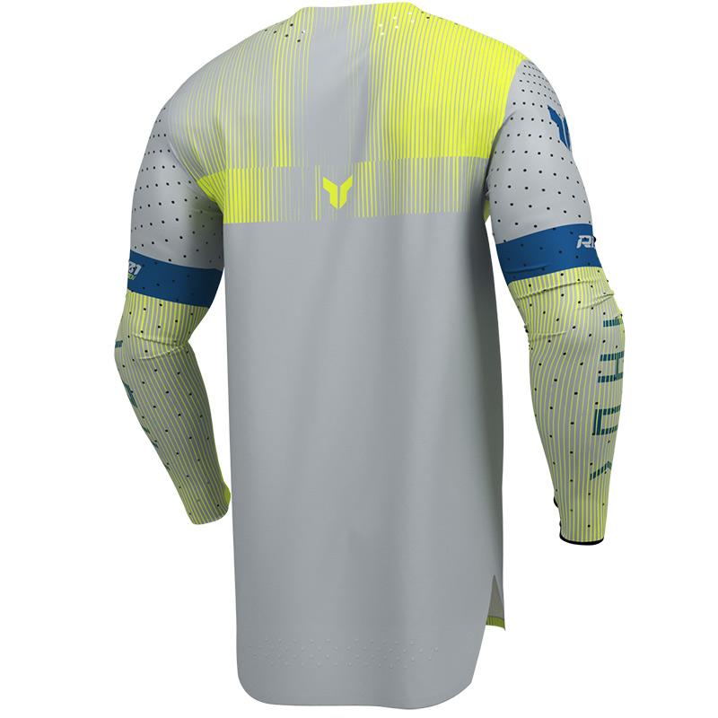maillot thor mx 27 sportmode vanish gris jaune cross
