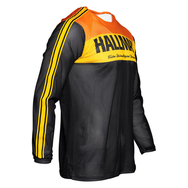 maillot thor mx hallman tapd air noir orange jaune 2021 ventile