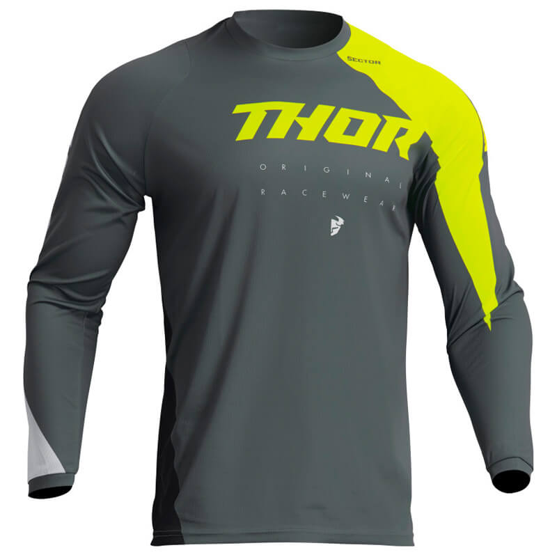 maillot thor mx sector edge gris 2023