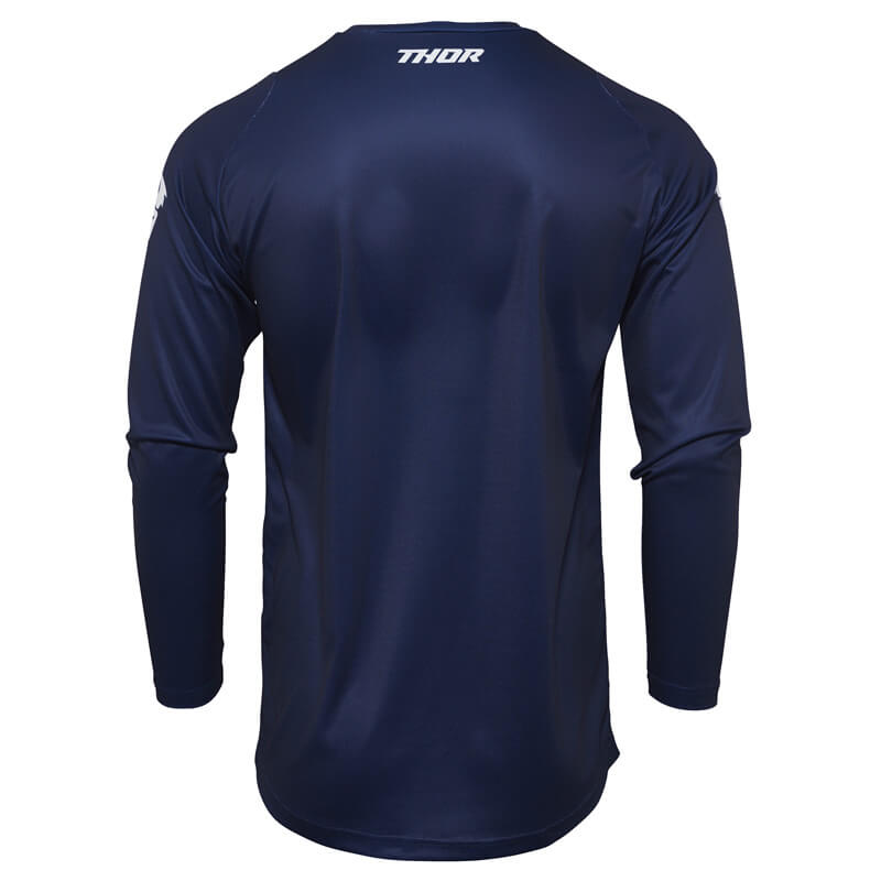 maillot thor mx sector minimal bleu marine 2022 cross