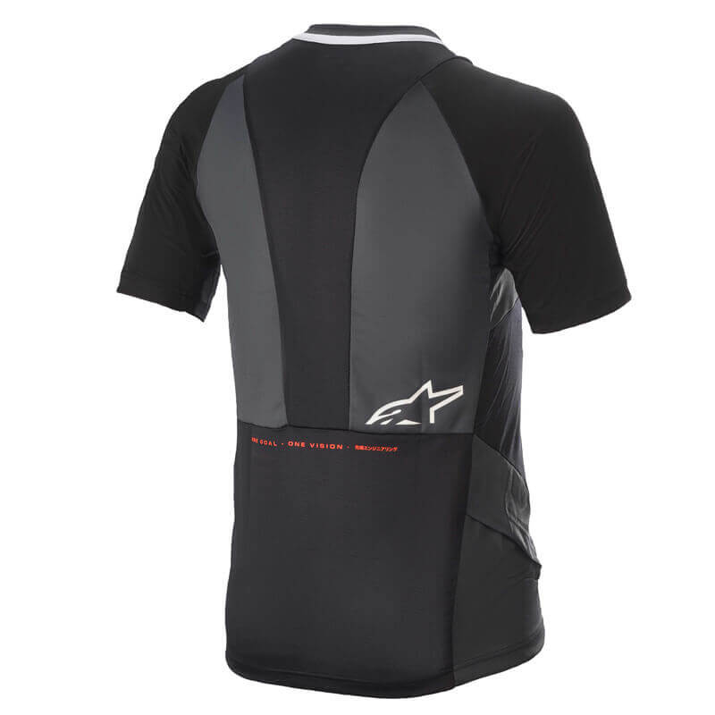 maillot vtt alpinestars drop 8 0 mc noir rouge 2021 enduro