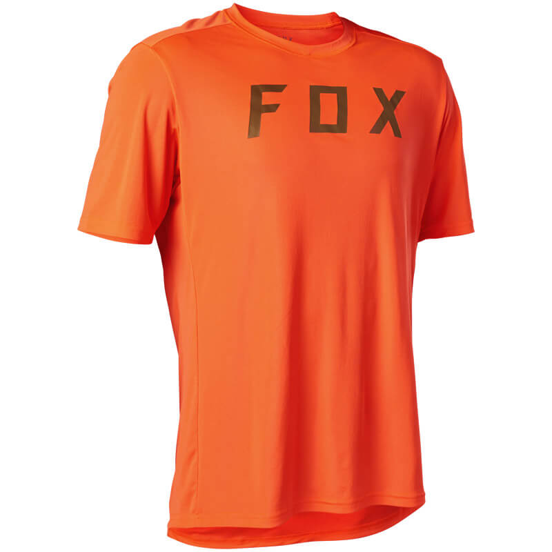 maillot vtt fox ranger moth 2022 orange fluo xc