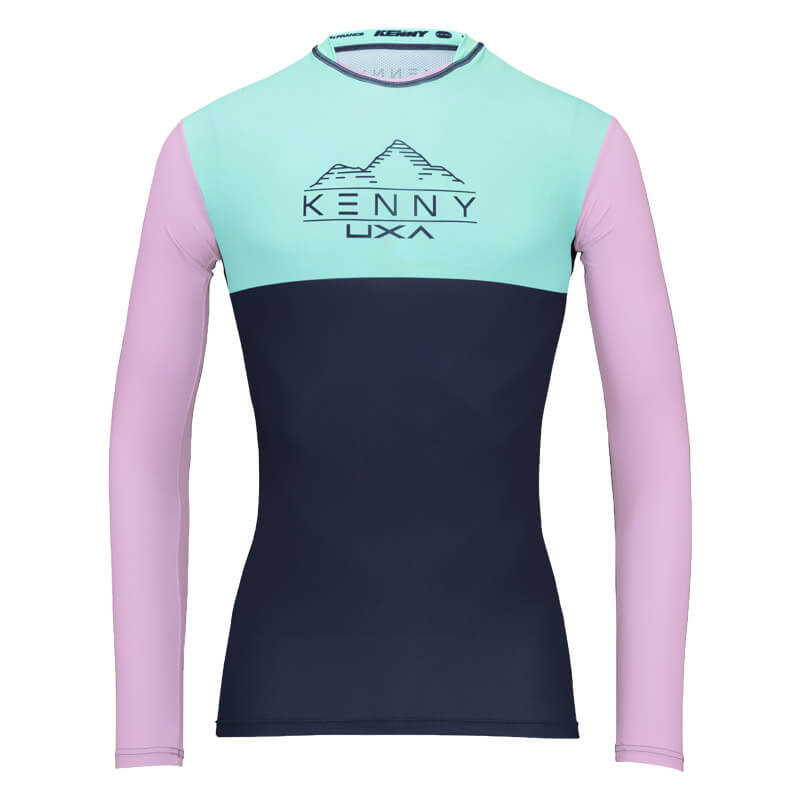 maillot women vtt kenny enduro bleu marine 2022 xc fx